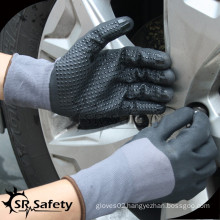 SRSAFETY labor working gloves nitrile foam dotted glove